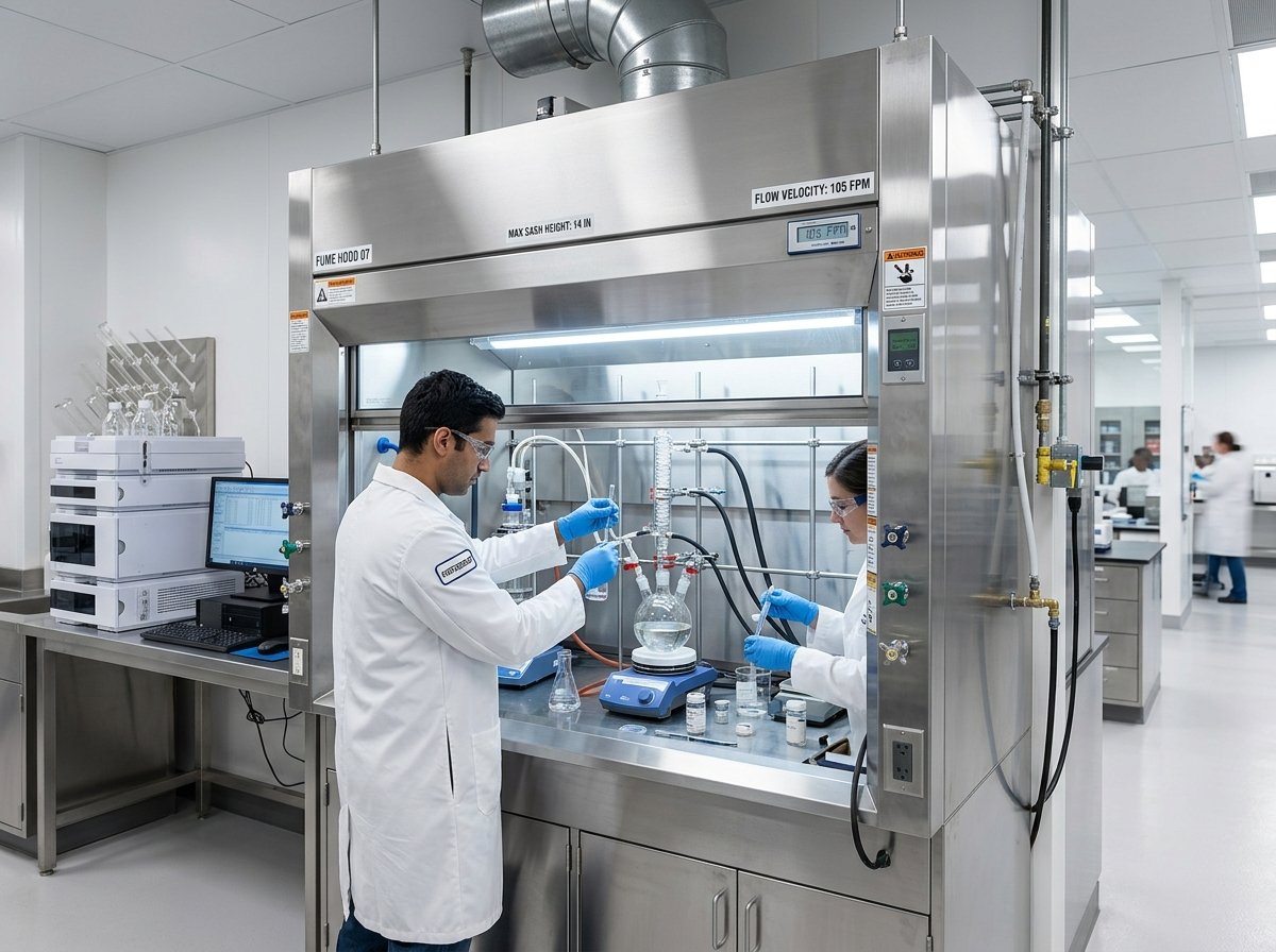 Fume Hood Containment & ASHRAE 110 Compliance in Chemical Synthesis